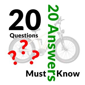 20 Must Know Answers for successful e-Bike Buyers